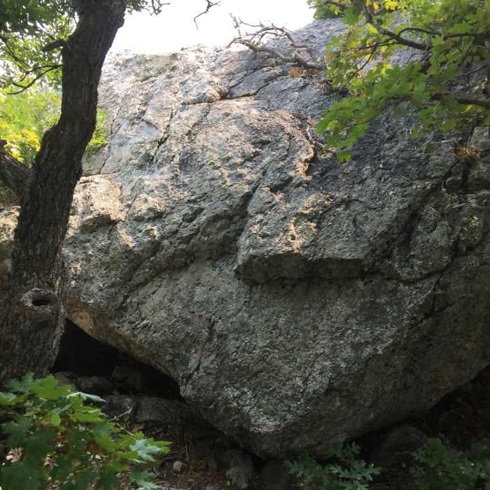 Climb this to get on top of Prayer Rock. Near Davis Creek