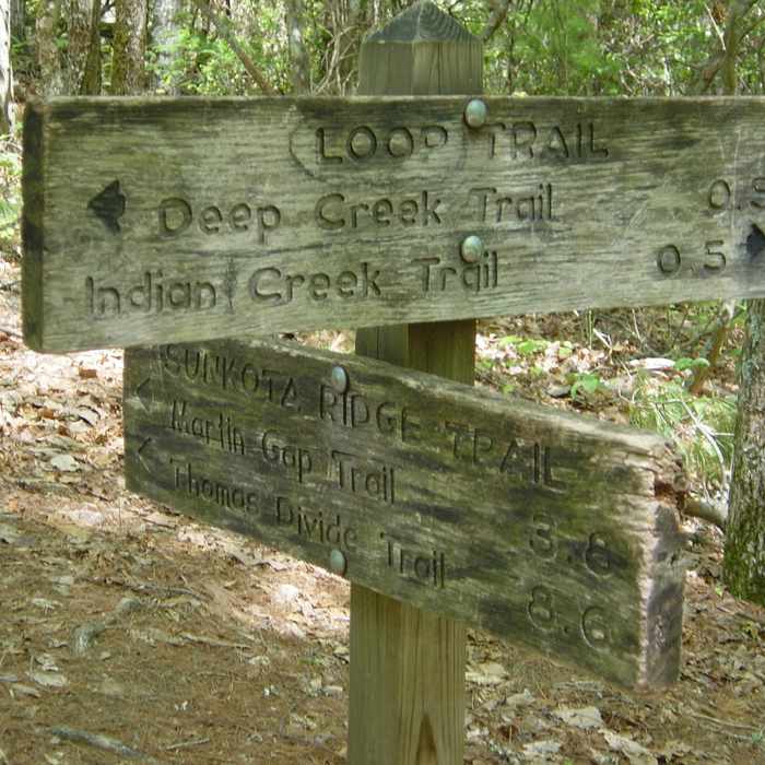 Smoky Mountains Near Indian Creek to Deep Creek Loop