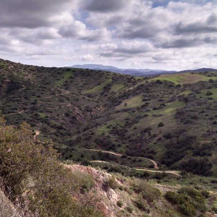 Near Santiago Creek to Robber's Roost