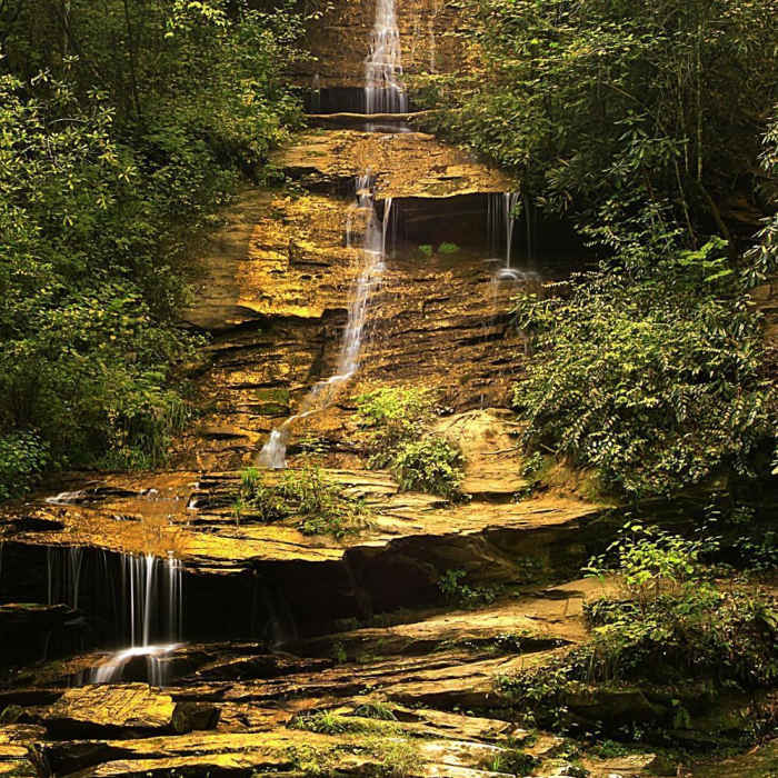 Toms Branch Falls Near Indian Creek to Deep Creek Loop