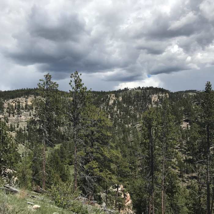 Looking Northeast across the canyon from the Hell Canyon Trail. Near Hell Canyon Trail
