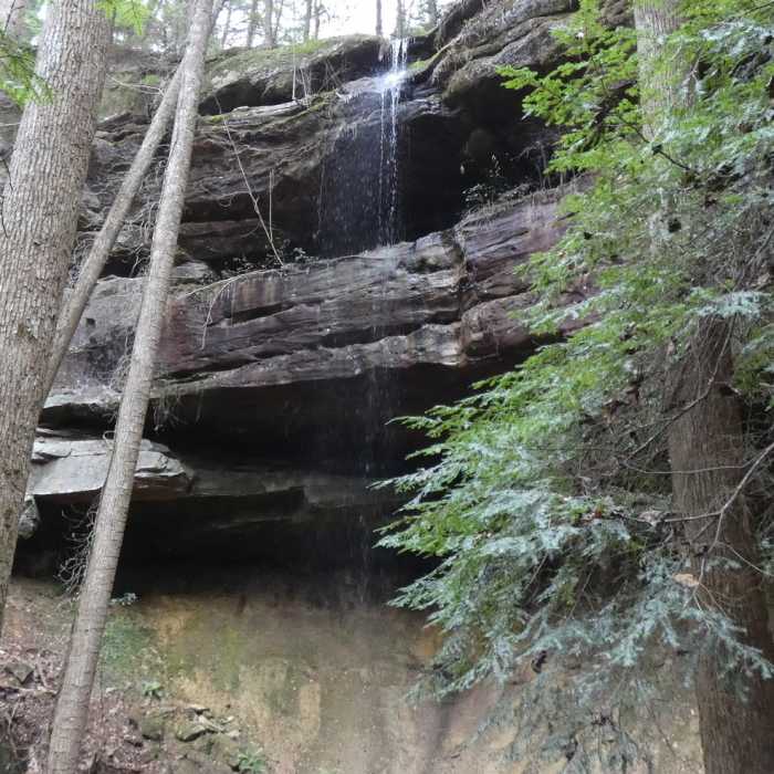 Waterfall in the Sipsey Wilderness Near Randolph - Sipsey Loop