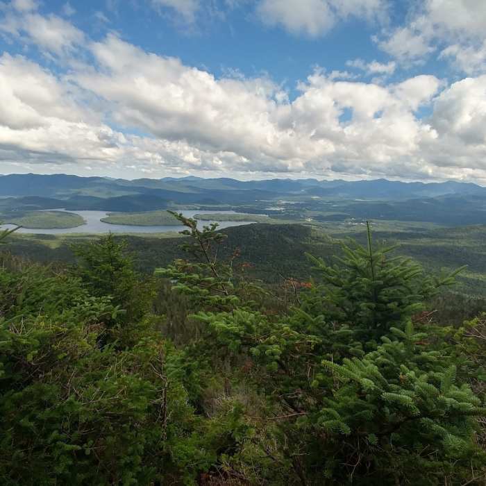 View of the High Peaks region from the top of McKenzie Mountain. Near McKenzie Mountain & Haystack Mountain