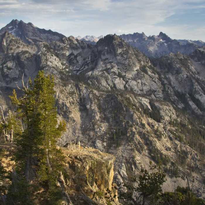 Near Stanley Lake Creek , Observation Peak + Divide