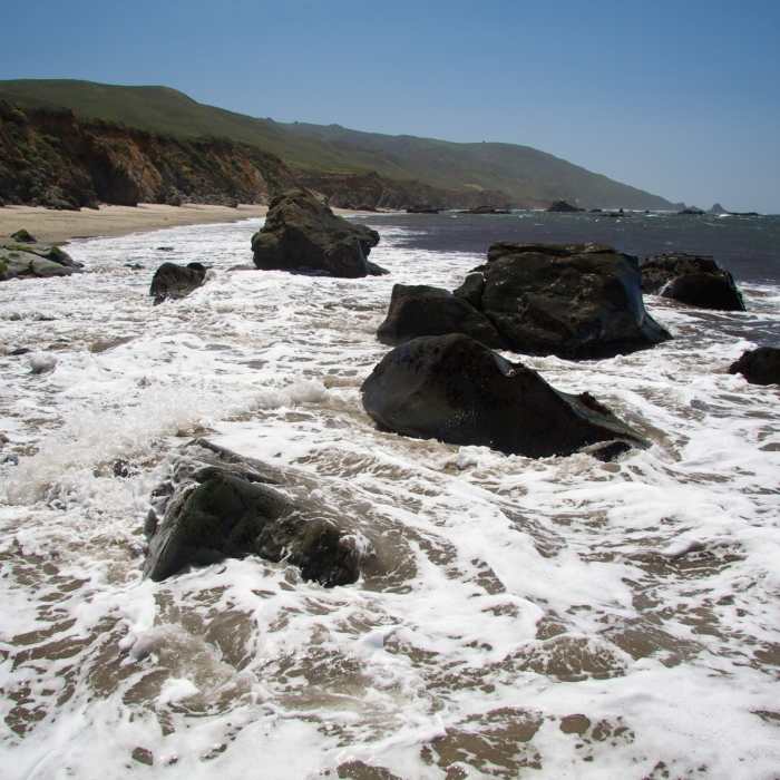 In the surf, Andrew Molera State Park Near Molera Beach Super Loop