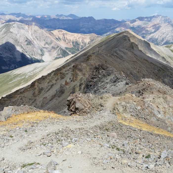Missouri mountain summit looking across ridgeline Near The MOB Mission: Missouri-Oxford-Belford