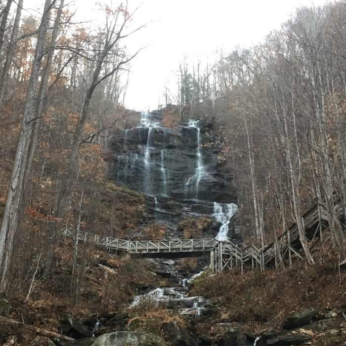View of Amicalola Falls from West Ridge Trail Near AT Approach Trail