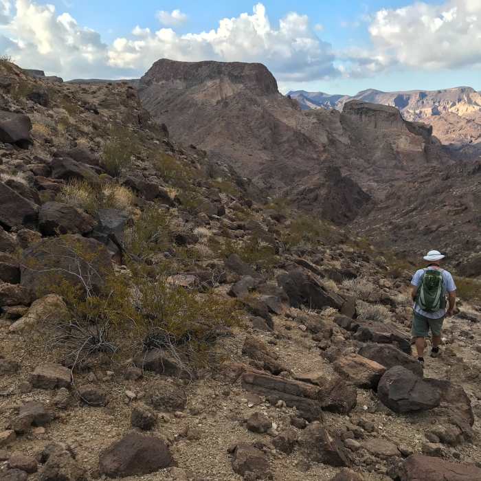 on the trail to hot springs Near Arizona Hot Springs (Ringbolt Hot Springs)