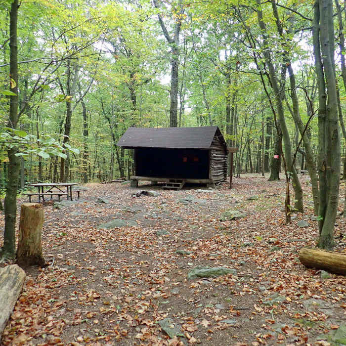 Gren Anderson AT Shelter on the Stony Brook Trail. Near Stony Lake to Sunrise Mountain