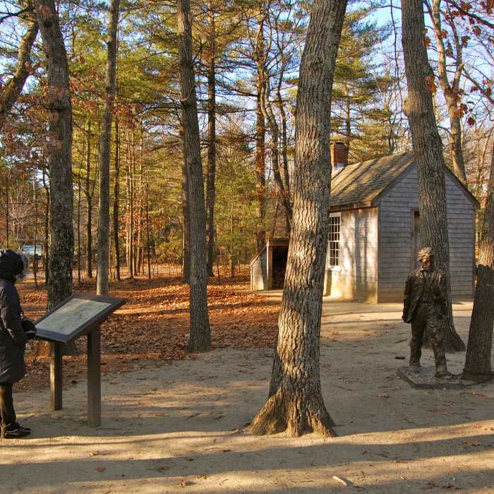 Thoreau's Cabin. Near Walden Pond
