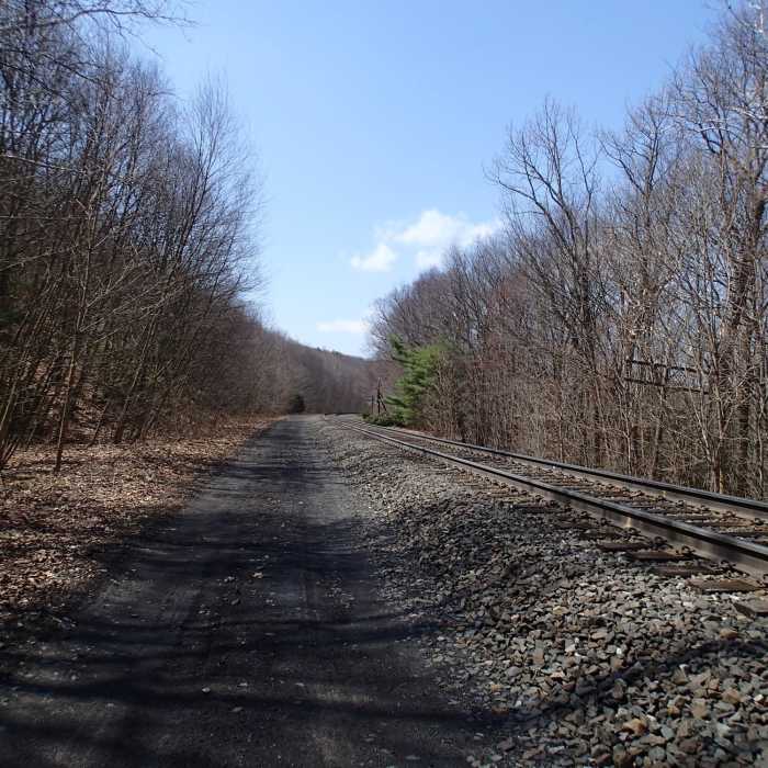 Breif walk along the tracks Near Lenape Ridge Loop