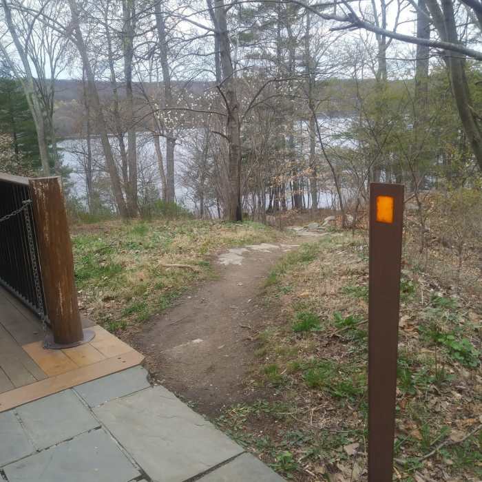 Beginning of short Orange Trail Near Sterling Forest Fire Tower Loop