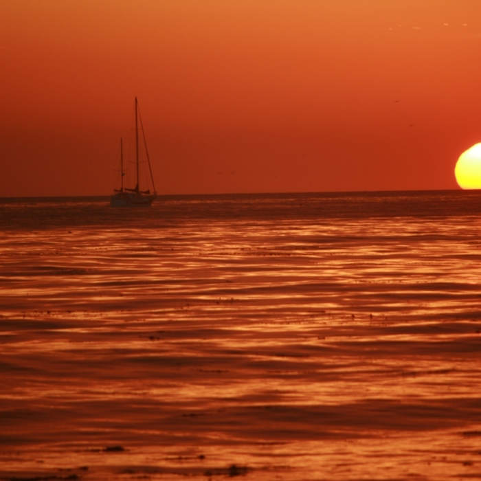 Into the Sun Near Thousand Steps to Mesa Lane