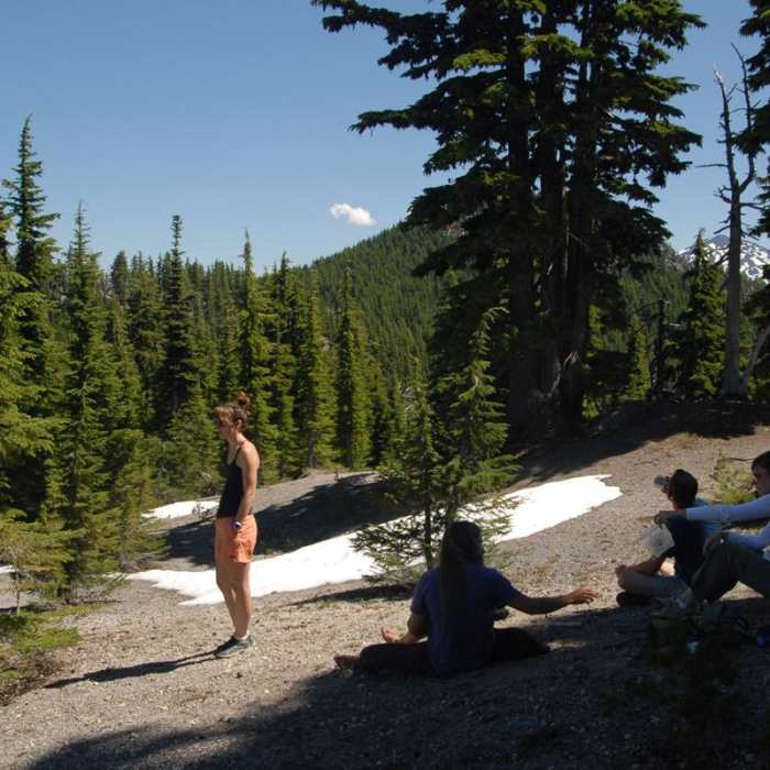 Near Moraine Lake in the Three Sisters Wilderness