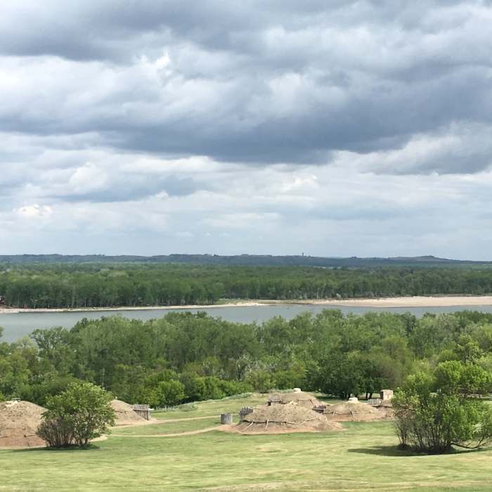 Enjoy great views of the reconstructed earthlodge village and Missouri River from the Little Soldier Loop. Near Hills and Views Loop
