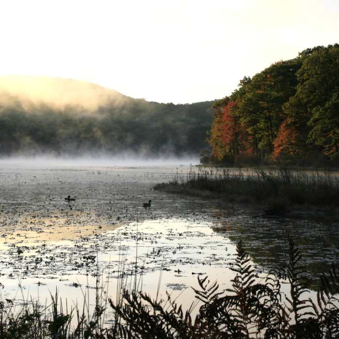 Silver Mine Lake. Near Stockbridge Mountain