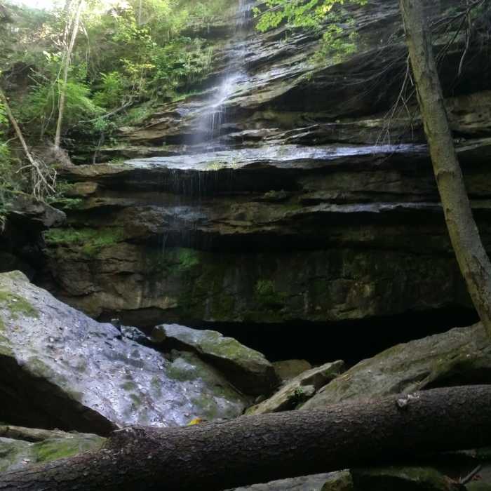 Waterfalls at one end of the Alpha Pass Trail Near Alpha Pass Trail