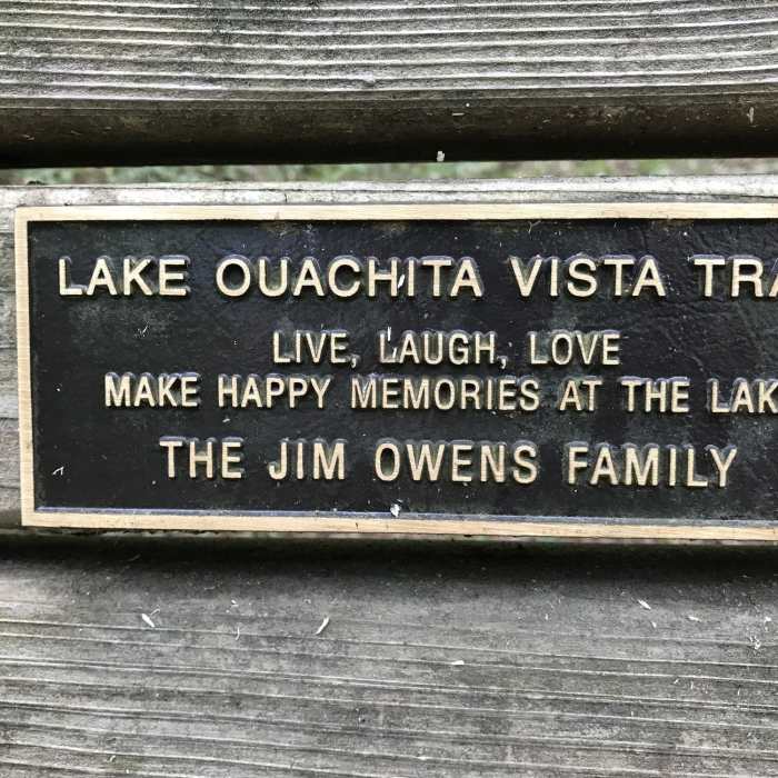 Jim Owens Family Bench. Near LOViT: Ode to Bench