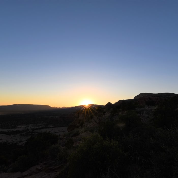 Sunset location on Doe Mountain. Near Doe Mountain Trail #60