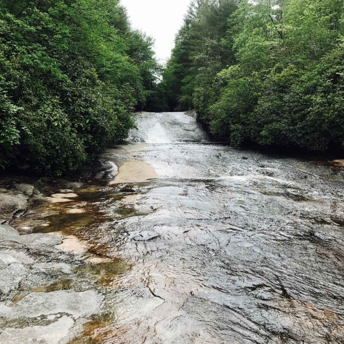 Granny Burrell Falls. Near Big Green Mountain -- Little Green Mountain Loop