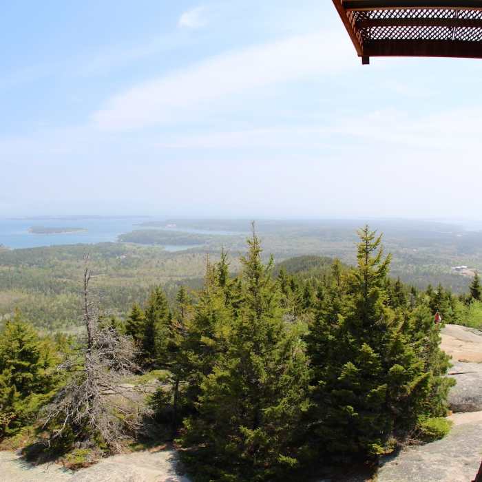 View of the southwest harbor. Near Beech Mountain Trail