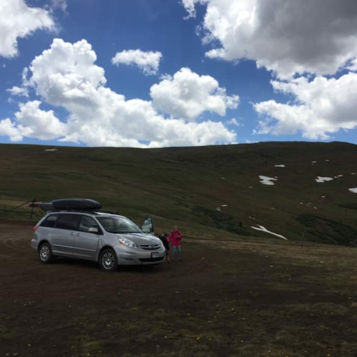 You can see the entire hike from car to summit. Near Ptarmigan Pass East Side Pt 12,370