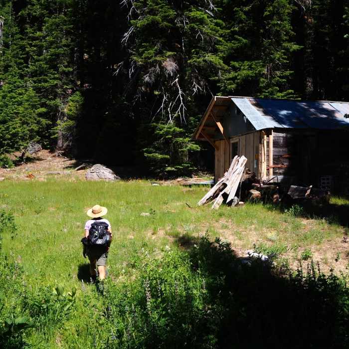 Kendall Cabin at the end of the trail Near Hinkle Lake Trail