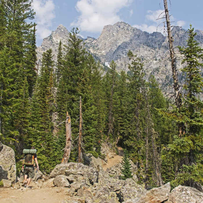 Near Cascade Canyon via South Jenny Lake