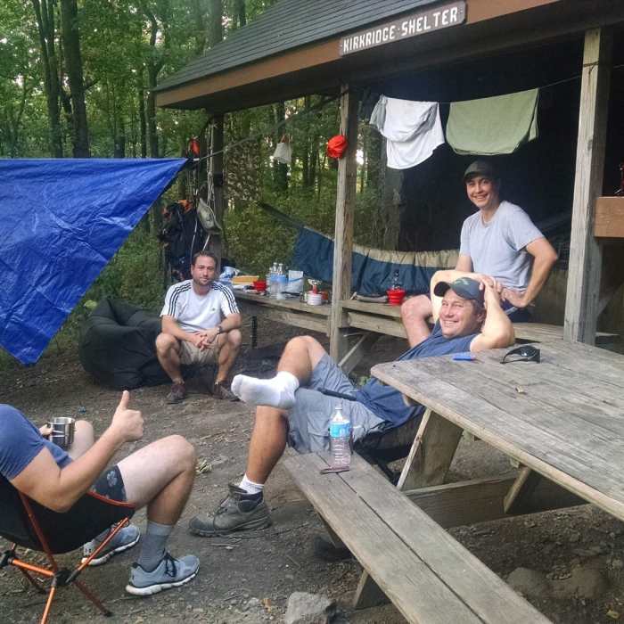 Smiles at Kirkridge Shelter: Appalachian Trail - Fox Gap PA to Columbia Gas Pipeline Near Appalachian Trail - Fox Gap to Columbia Gas Pipeline