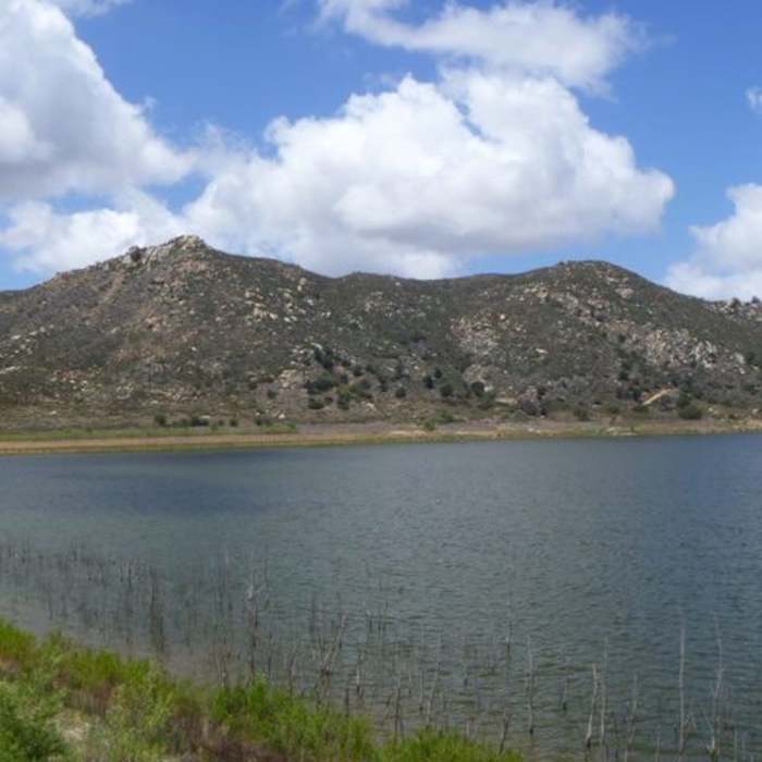 Shoreline view. Near Coast to Crest Trail - North Shore Lake Hodges
