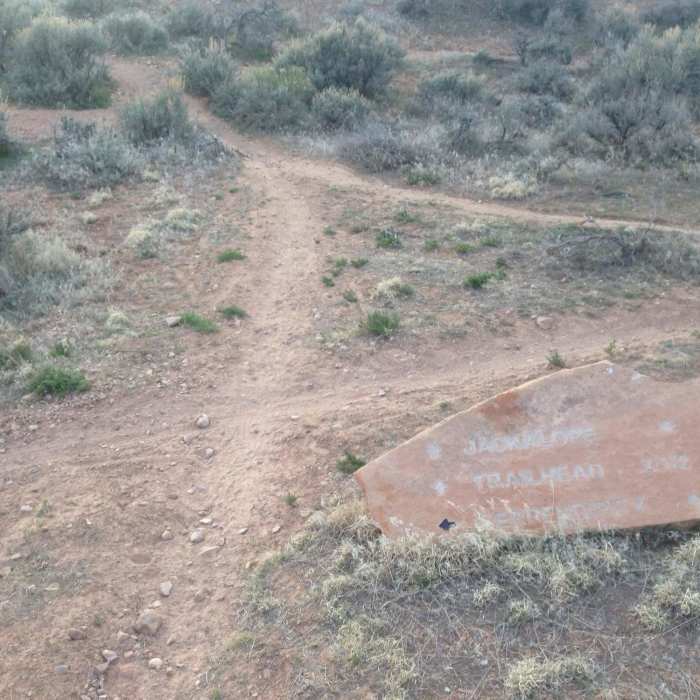 Intersection with the Serendipity Trail. Near Jackalope Trail