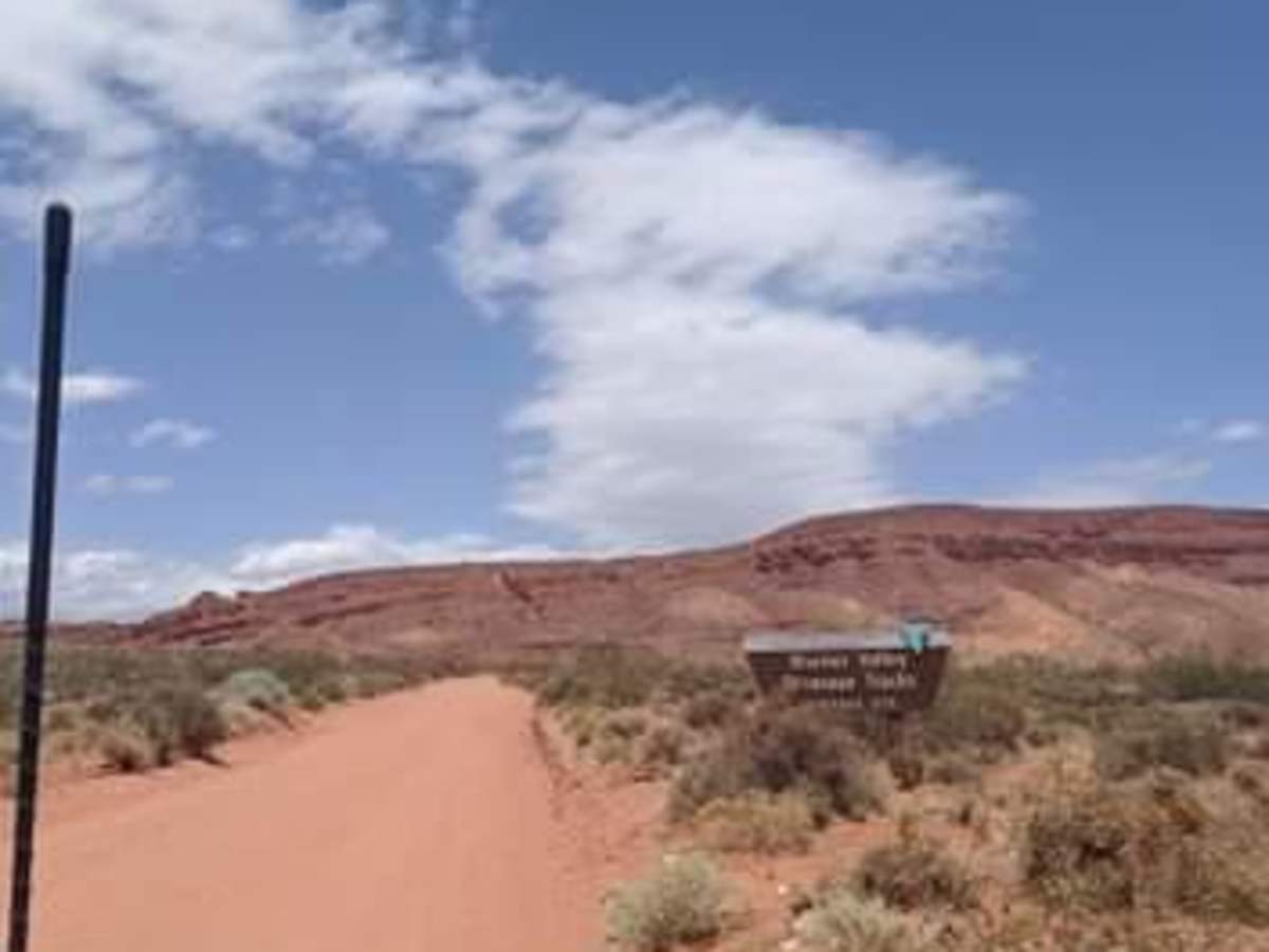 Warner Valley Dinosaur Tracks trail photo