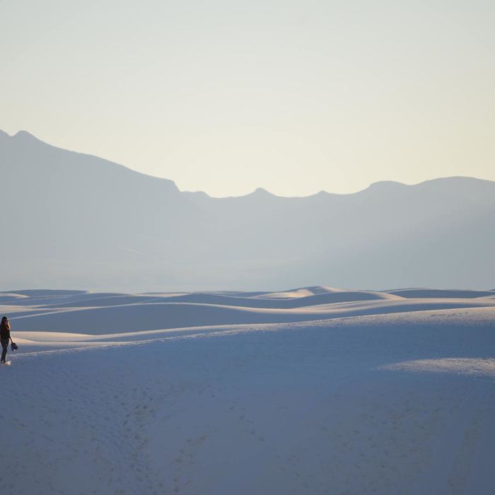 White Sands National Monument, United States - Hike To The Horizon Near Alkali Flat Trail
