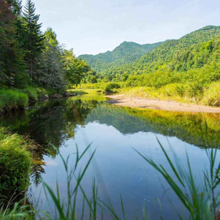 Near Rainbow Falls on the Adirondack Mountain Reserve Near Rainbow Falls on the Adirondack Mountain Reserve