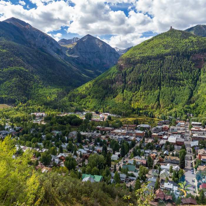 Telluride views from trail. Near Liberty Bell Sheridan Crosscut Loop