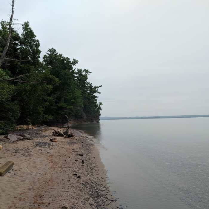 West Rim Beach Near Grand Island Loop