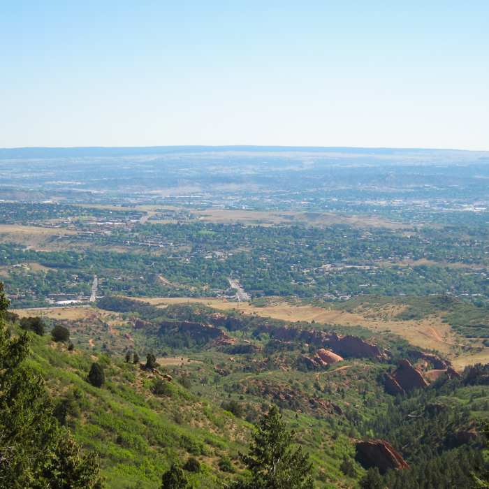 View east from Palmer Red Rock loop Near Intemann Trail