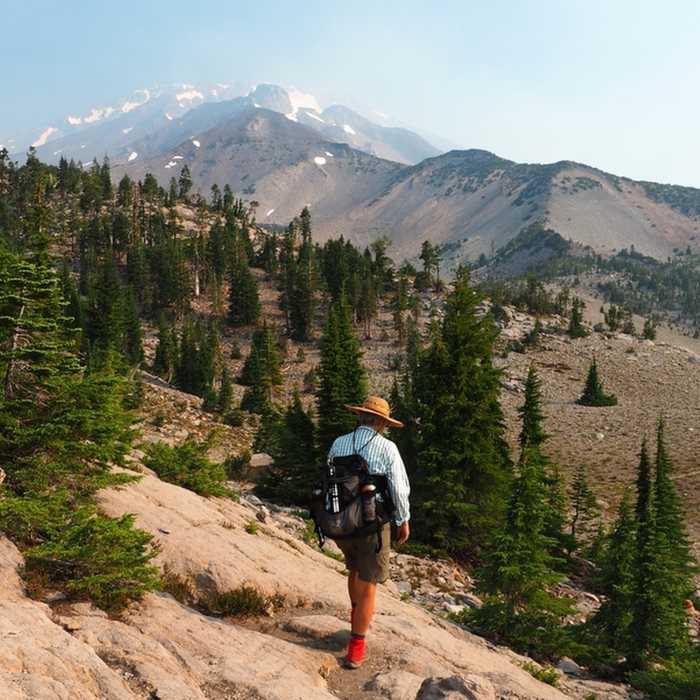 Mount Shasta from the Panther Meadow Trail. Near Gray Butte-The Gate Trail