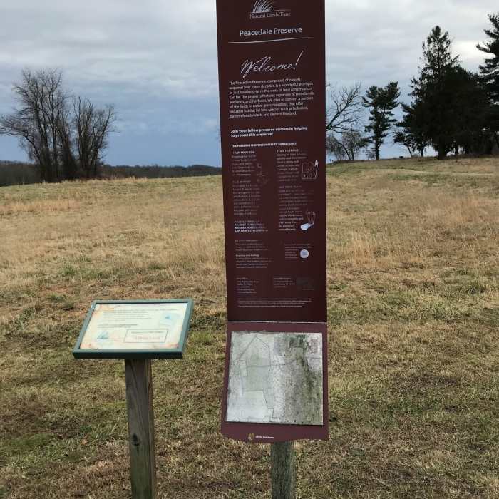 Trailhead Near Peacedale Preserve