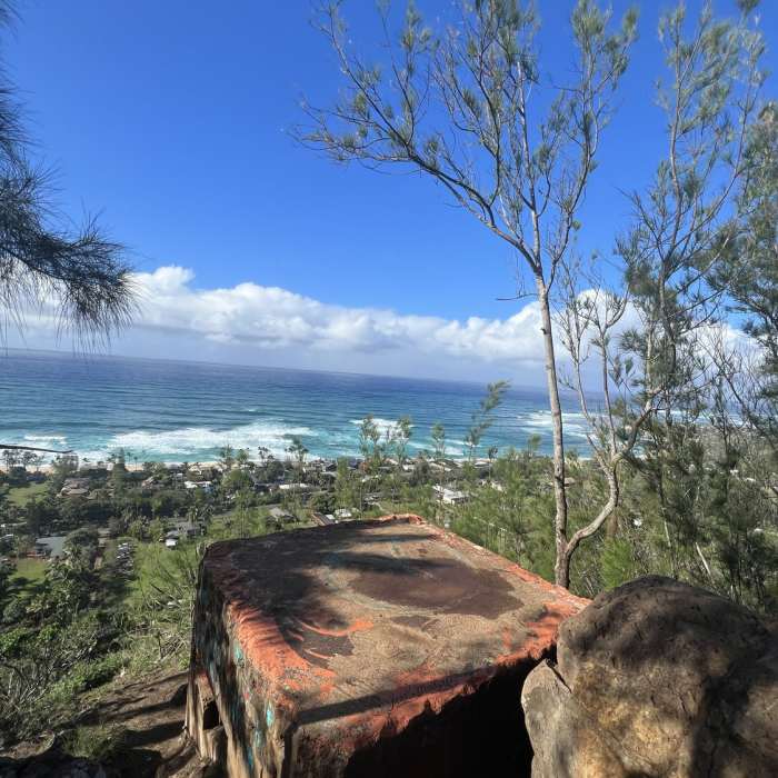 Near Ehukai Pillbox Trail (Sunset Pillbox)