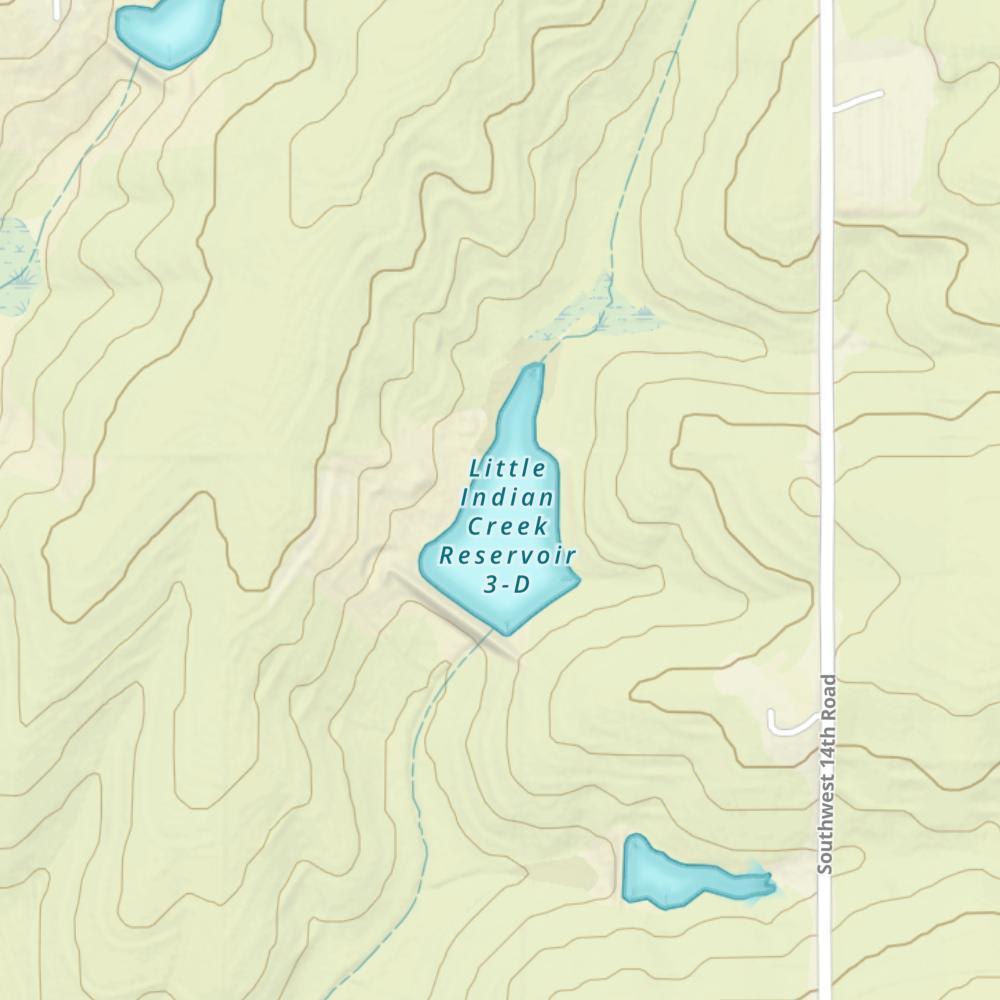 Little Indian Creek Reservoir 3-D photo