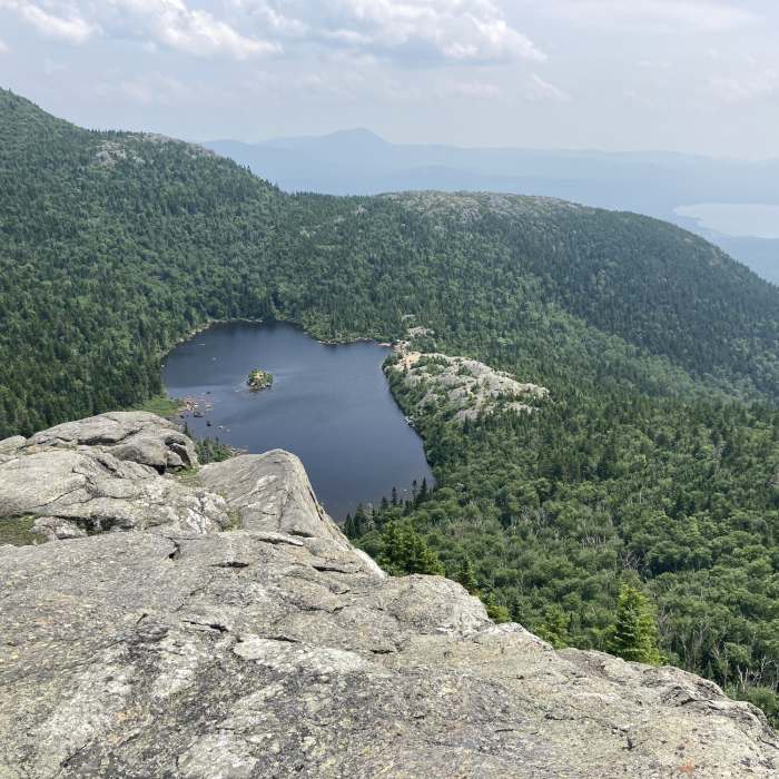 View from the top Near Tumbledown Mountain Out and Back