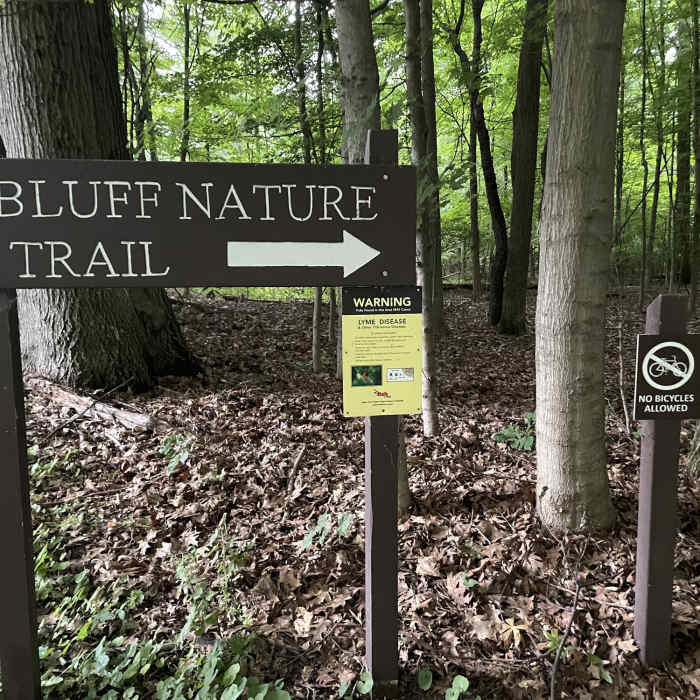 Trailhead Near Bluff Nature Trail