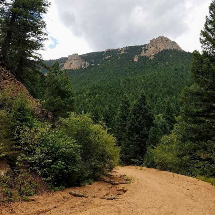 View of Tenney Crags from High Drive. Near Bear Creek Trail (#666)