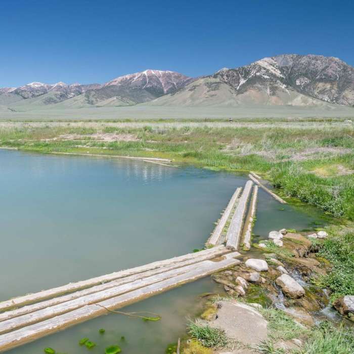 Near Barney Hot Springs