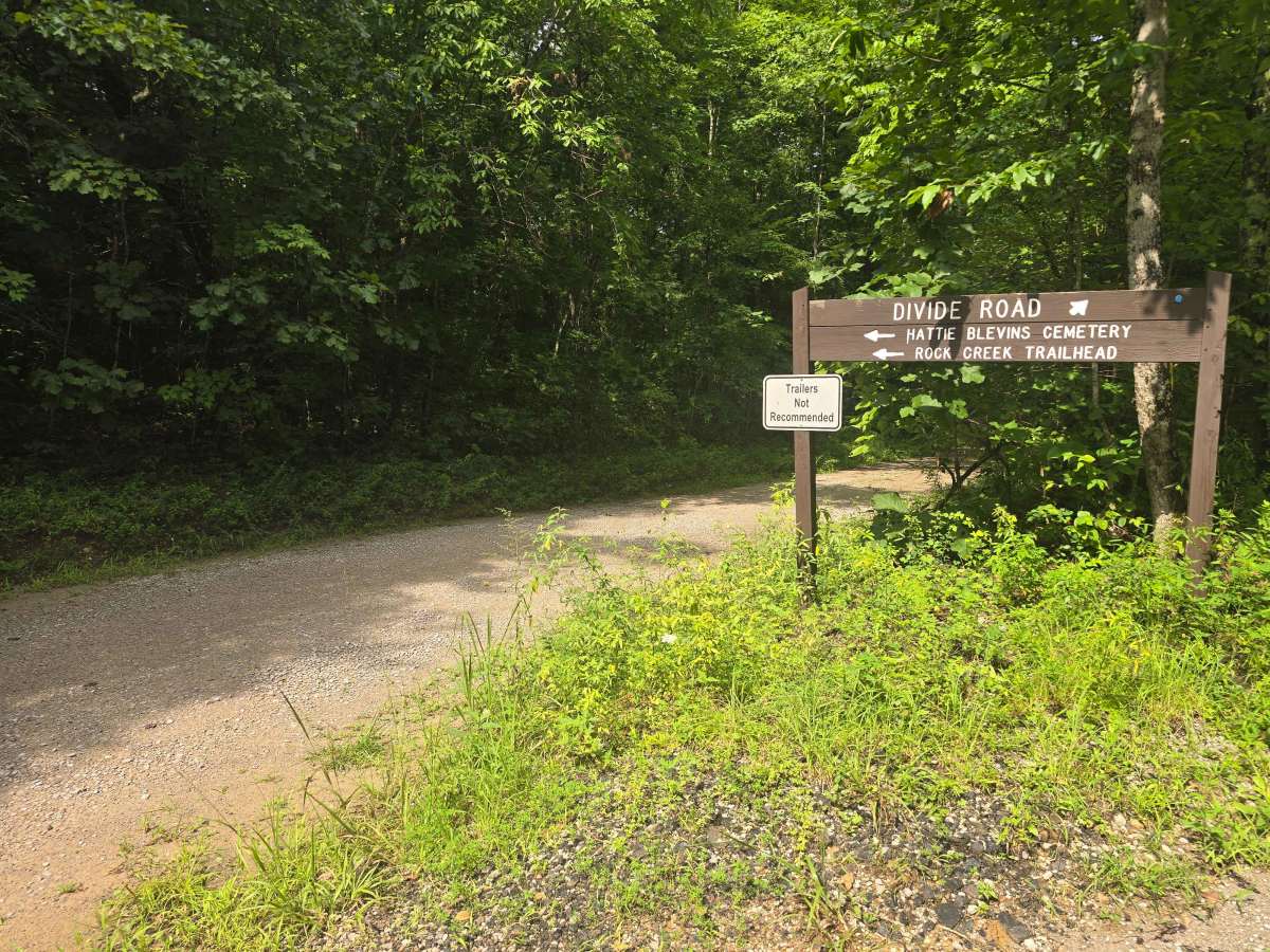 Blevins Cemetery Road trail photo