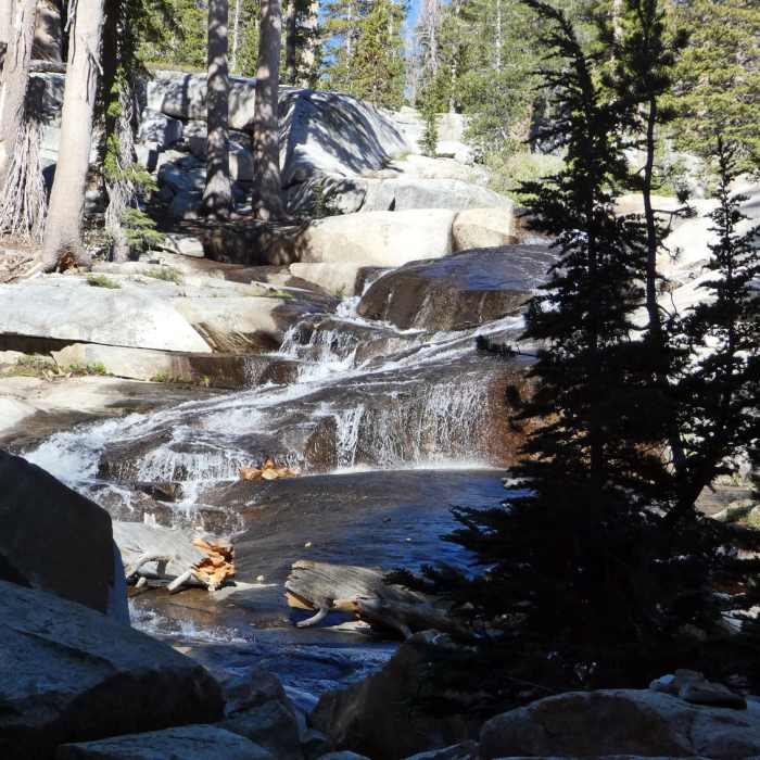 Castcading Madera Creek flowing down from Lady Lake & Madera Lakes Near Lady Lake