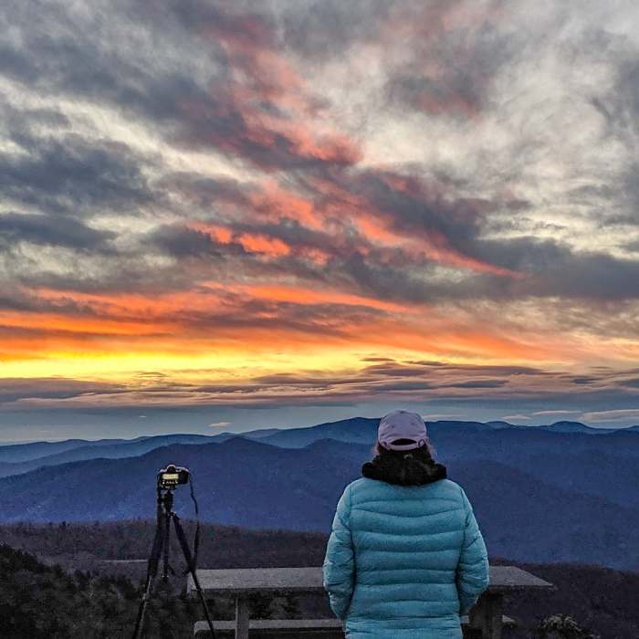 sunrise at Waterrock Knob Near Waterrock Knob