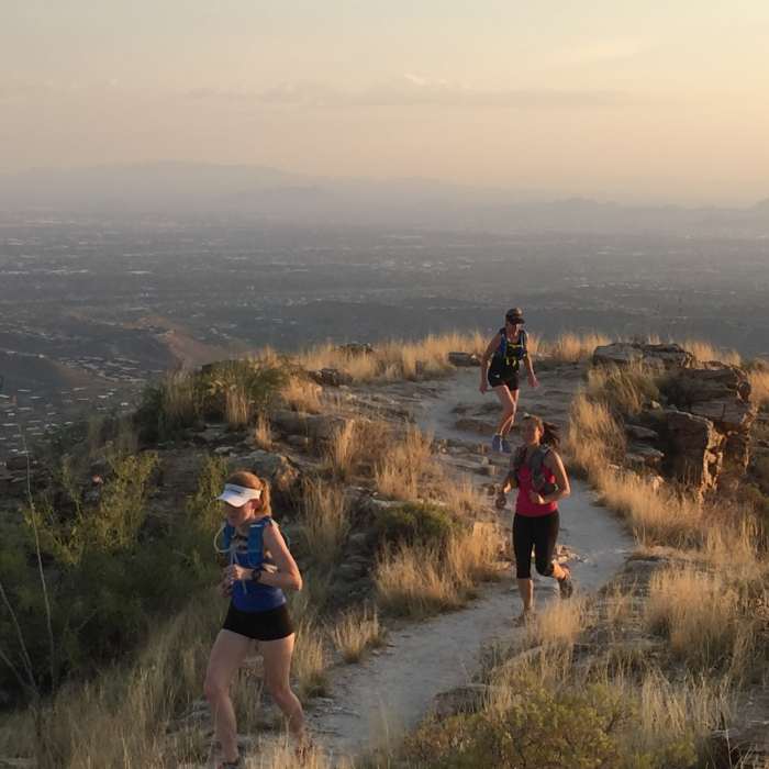 Topping out with the city views in the background. Near Blacketts Ridge