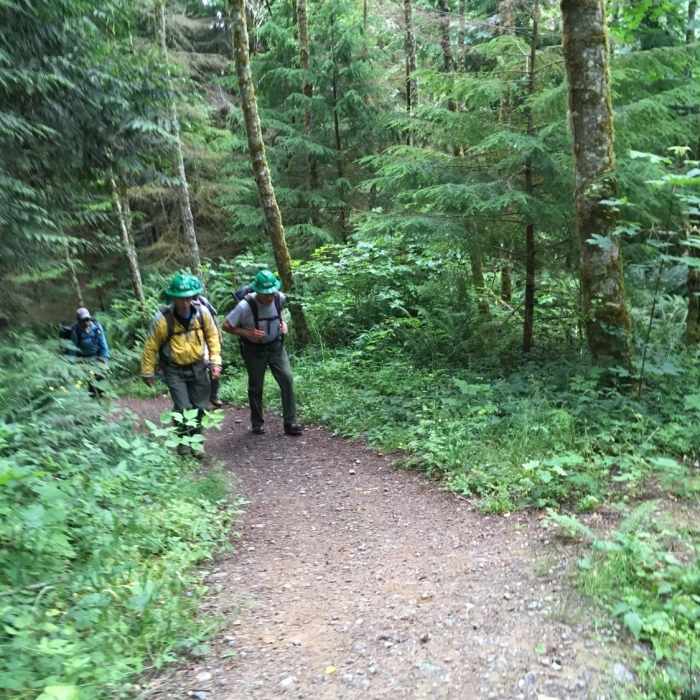 Hiking up Lookout Mountain. Near Rufus Creek Trail (Under Construction)